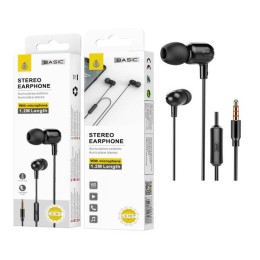 Auriculares con Microfono C6187 Basic Brione / Jack 3.5mm / 1.2m / Negro / One+