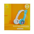 Auriculares Bluetooth Nc3228 Orejas de Gato Azul / 250Mah / MP3 / Fm / MicroSd / Iluminacion Led / One+