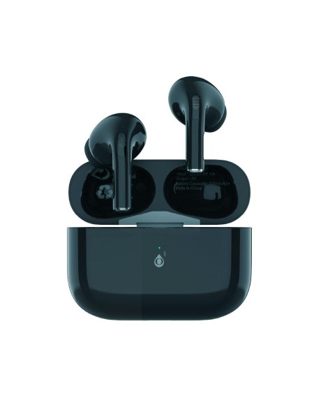 Auriculares estereo Bluetooth 5.0 NC3158  Negro / Tws / Control tactil / Base de carga 240mah / One+