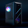 Caja Semitorre Gaming Biohazard ATX / MATX / RGB Led / Tooq / Negra TQGCC102-B