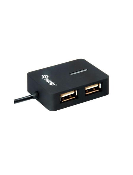 Hub 4 puertos USB 2.0 Equip / Negro/ EQ128952