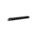 Regleta 9 tomas Equip / Para rack / 1.8 m /  Negra / 333282