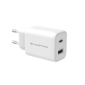Cargador de red Usb + Type-C / 33w / Blanco / Quick Charge 3.0 / Conceptronic / ALTHEA11W
