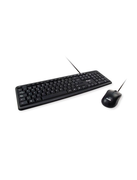 Combo teclado + raton usb life Equip / Negro / 245201