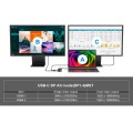 Hub Adaptador Type-C 7 en 1 Conceptronic / 2x Hdmi / 3x Usb 3.2 / 1x Type-c 100w PD / 1x LAN Gigabit / DONN14G