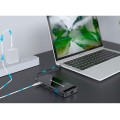 Hub Adaptador Type-C 12 en 1 Conceptronic  / 2x Hdmi / Vga / MicroSD/TF / 3x Usb 3.2 / LAN Gigabit / DONN15G