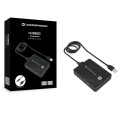 Hub 4 puertos Usb 3.0 Conceptronic HUBBIES10B / Cable 90 cm / Alimentado / Negro