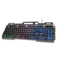 Teclado Mars Gaming MK120 Negro / Anti-ghosting / Iluminacion FRGB / gacabado en aluminio de alta calidad