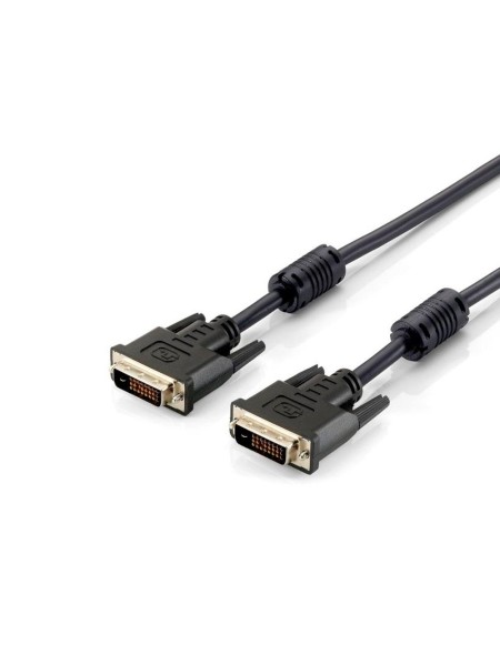 Cable DVI-D Dual Link M/M 1.8m  / Ferrita / Negro / Equip 118932