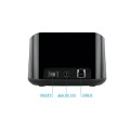 Docking Station Clonacion TOOQ Sata 2.5 / 3.5 / HDD / SSD / USB 3.0 / Bahia Dual / Negro / TQDS-802B