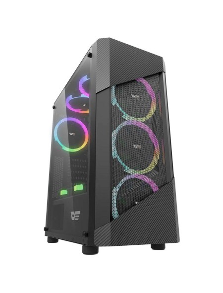 Caja Gaming Darkflash Pollux Negra / ATX / Cristal Templado / Ventiladores NO incluidos