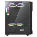 Caja Gaming Darkflash Pollux Negra / ATX / Cristal Templado / Ventiladores NO incluidos