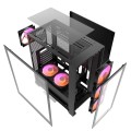 Caja Gaming Darkflash DRX70 Negro / ATX / Cristal templado / USB 3.0 / Type-C / Incluye 4 Fan RGB