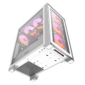 Caja Gaming Darkflash DRX70 Blanca / ATX / Cristal templado / USB 3.0 / Incluye 4 Fan RGB