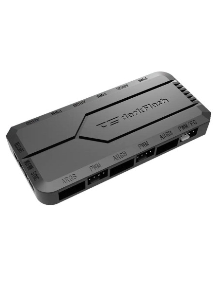 Controladora PWM-ARGB Darkflash RC2 / 14 efectos / 6 conectores ARGB / 5 Conectores PWM