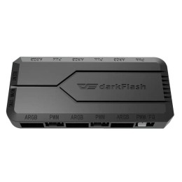 Controladora PWM-ARGB Darkflash RC2 / 14 efectos / 6 conectores ARGB / 5 Conectores PWM
