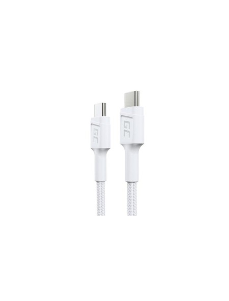 Cable datos Type-C M/M / 0.3m / Qc 3.0 / PD 60w / Blanco / KABGC31W / Greencell