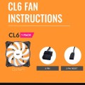 Ventilador Caja Gaming Darkflash CL6M Negro/ 120mm / Arora spectrum RGB