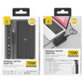 Cargador para portátil universal Manual 70W AT966 / 10 conectores / 2.2m / 4a Max / One+
