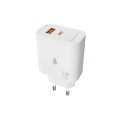 Cargador de red Usb QC3.0 + Type-C / GaN / 30W / Blanco / NA0427 / ONE+ / 2004271