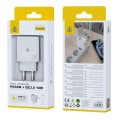 Cargador de red Usb QC3.0 + Type-C / GaN / 30W / Blanco / NA0427 / ONE+ / 2004271