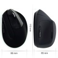 Raton Inalambrico Vertical ergonomico  Ewent / 1600Dpi  / Bateria recargable / Negro / Ew3158