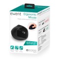 Raton Inalambrico Vertical ergonomico  Ewent / 1600Dpi  / Bateria recargable / Negro / Ew3158