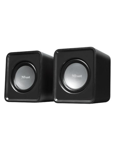 Altavoces Trust 2.0 Leto / Usb / 6w-3w Rms / Tamaño compacto / Control de volumen / Negro
