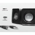 Altavoces Trust 2.0 Leto / Usb / 6w-3w Rms / Tamaño compacto / Control de volumen / Negro