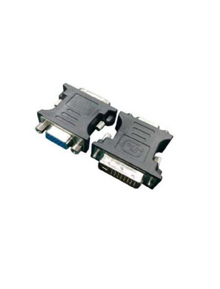 Adaptador DVI-I 24+5 macho a VGA hembra / Negro / Cablexpert a-dvi-vga-bk