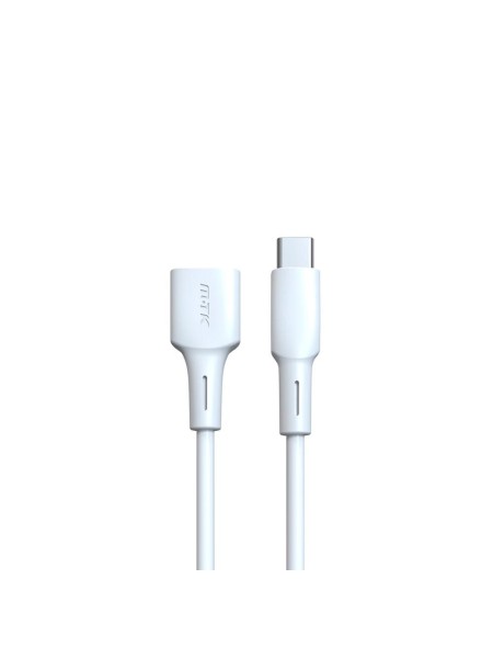 Cable OTG USB 2.0 Type-C / Nb1233 / 2.4a / 0.15cm / Blanco / One+