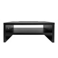 Elevador de monitor de madera Phoenix / 2 Alturas / Gestion de cables / Negro / PHWRAISER2B
