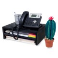 Elevador de monitor de madera Phoenix / 2 Alturas / Gestion de cables / Negro / PHWRAISER2B