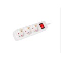 Regleta 3 tomas Lanberg / Proteccion infantil / Cable 1.5m / Blanca / PS1-03F-0150-W