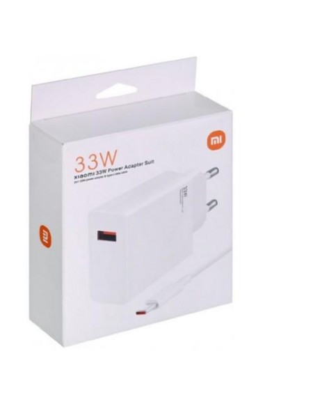 Cargador de red original Xiaomi USB (Type-A) + cable Type-C / 33w / Blanco / BHR6039EU