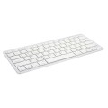 Teclado Slim Bluetooth Ewent EW3161 / Plata - Blanco / Windows / Android / Apple