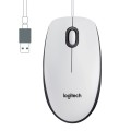 Raton óptico USB Logitech M100 Blanco / 1000 dpi  / 910-006764