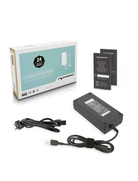 Cargador compatible para portátil LENOVO 230W 20V 11.5A 11.0 mm x 4.5 mm (rectangular) Movano