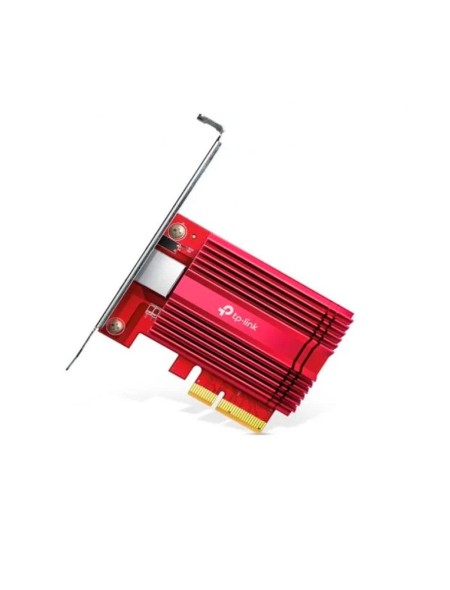 Tarjeta de red PCI-E 3.0 Ethernet TX401 / 10 Gigabit / Incluye perfil bajo / Rojo / TP-Link