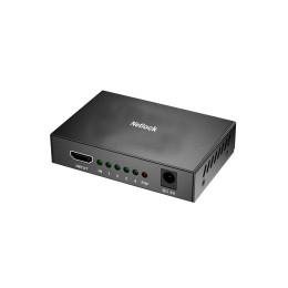 Splitter HDMI 1x4 / 4K 30Hz / Alimentado / Incluye cargador / Netlock / SP-HDMI-4A