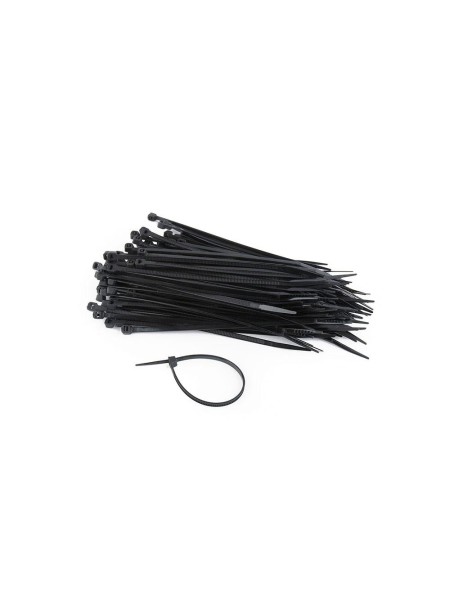 Brida de nylon 150x3.6mm Negra / Resistente rayos UVA / Bolsa 100 uds / NYTFR-150x3.6