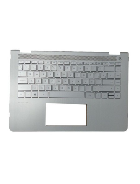 Top case + Teclado compatible para portátil HP 14-BA Plata 928708-071