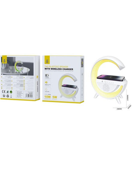 Altavoz Bluetooth 5.1 / NF4099 / 5w / Fm / Micro SD / Carga Inalambrica 10W / Blanco / 2400991 / One+