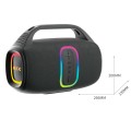 Altavoz Bluetooth 5.3 / TF4205 / 30w / 3600Mah / Luces RGB / TWS / MicroSD / Usb / Negro / MTK 0452052