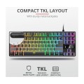 Teclado Trust Gaming Thado Gxt 833 / Metalico TKL / Iluminacion LED / 12 teclas multimedia / Compatible Videoconsolas