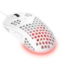 Raton Trust Gaming GXT 928W Helox Blanco / 6.400 Dpi / RGB / 6 Botones / Ultraligero / 25389