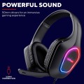 Auriculares Trust Gaming GXT 416 Zirox / Jack 3.5mm / Usb / Iluminacion Led / Micro Flexible / 25331
