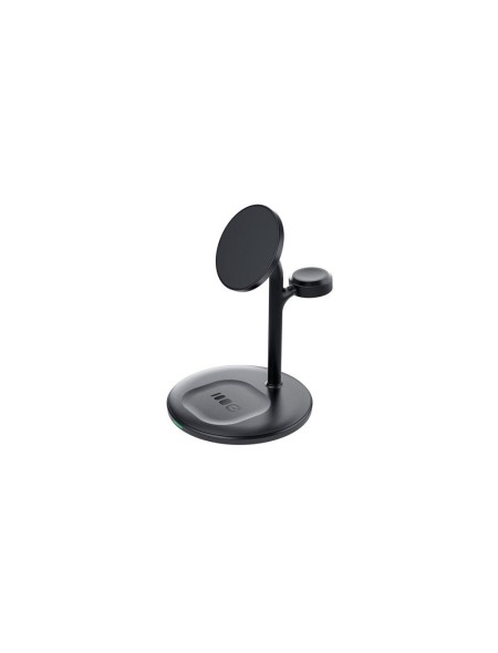 Cargador 3 en 1 inalámbrico MagScape para Iphone / Apple Watch / Airpods / 20.5w / Negro / Greencell / MSST-GC-3IN1-B