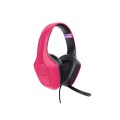Auriculares Trust Gaming Gxt 415p Zirox Rosa / Multiplataforma Ps5 - Xbox - Nintendo - PC /  Cable 1.2m / 24992