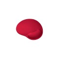 Alfombrilla con reposamuñecas bigfoot gel / Roja / base antideslizante / superficie Microfibra / Trust / 20429